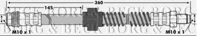 BORG & BECK bbh6840 -  Тормозной шланг